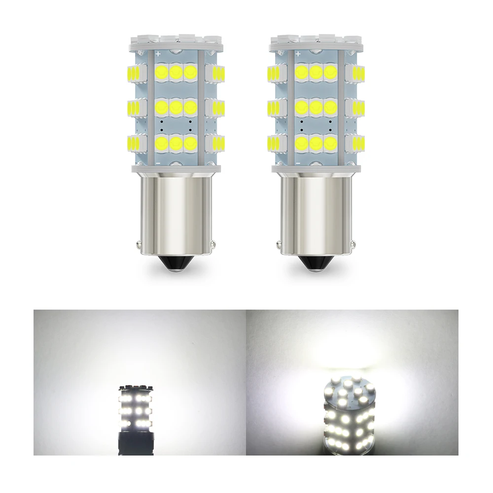 

2pcs 1156 p21w led reversing lights ba15s 1157 bay15d py21w brake lamp Signal lamp white stop light yellow red taillight bulbs