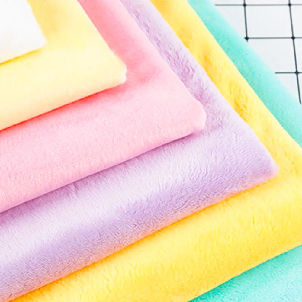 Large Solid Color Plush Velvet Fabric - Super Soft DIY Textile for Cushions, Pillows, Blankets, and Home Decor