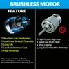 Magnitt 100/125mm Brushless Electric Angle Grinder DIY Cutting Machine Polisher Household Power Tools for Makita 18V Battery 2
