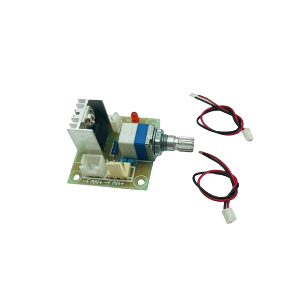 

LM317 Voltage Regulator DC3.25-15V Motor Speed Controller Regulator Brushless Motor Fan Speed Control Power Regulator with Knob