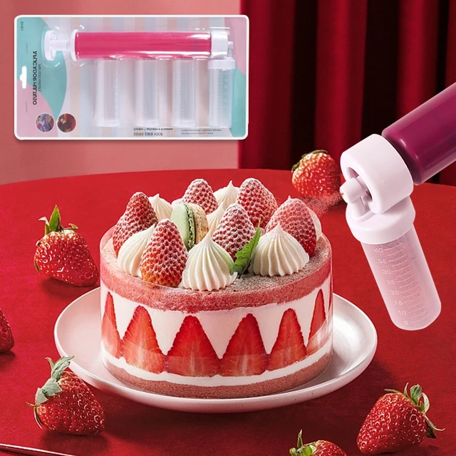 Manual Airbrush Gun Cake Decoration  Airbrush Pastry Decoration - Cake  Tools Baking - Aliexpress