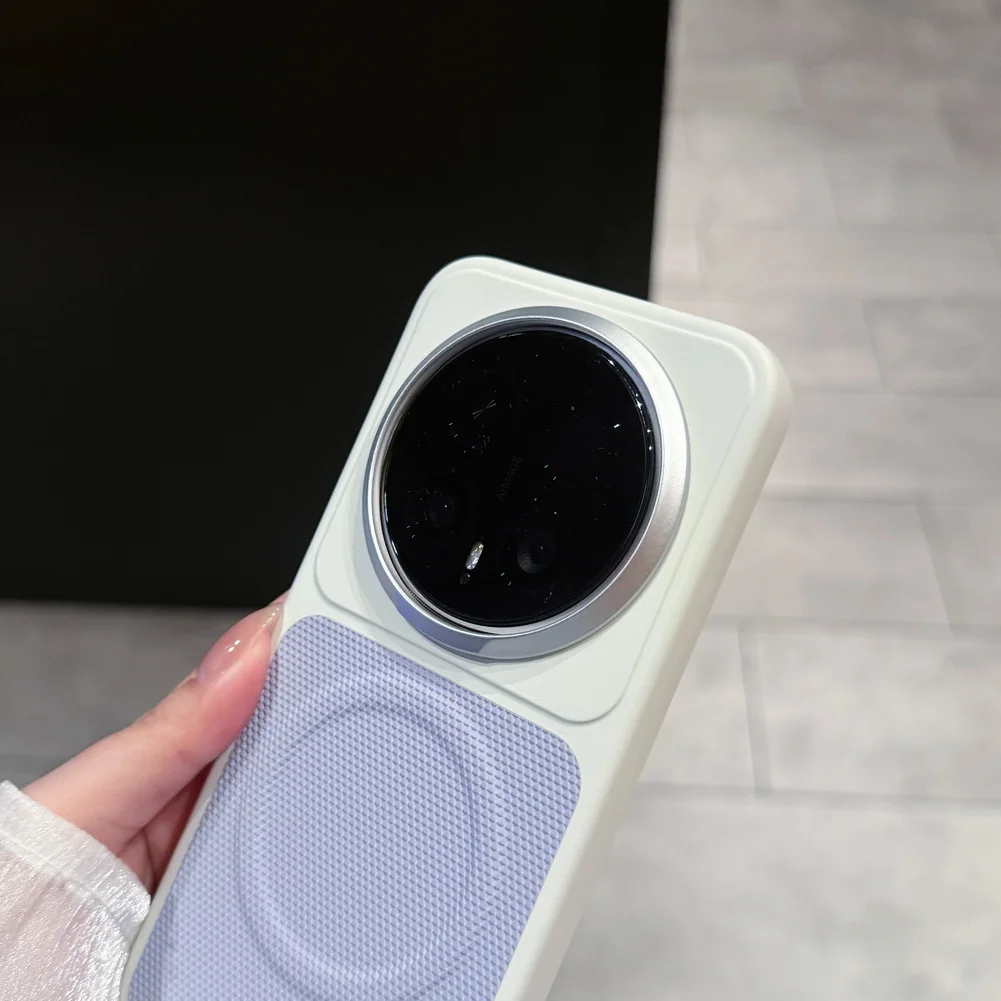 Grid Texture Anti-Slip Shockproof Phone Case with Raised Camera Bezel
