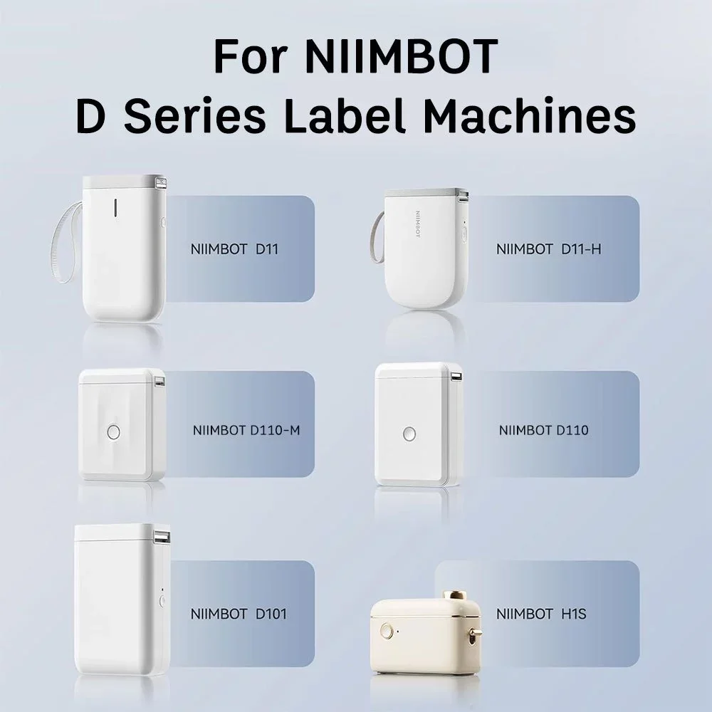 NiimBot D11 White/color/transparent Label Printing Paper Name Sticker Waterproof Self-adhesive Cartoon Label Paper — view 2