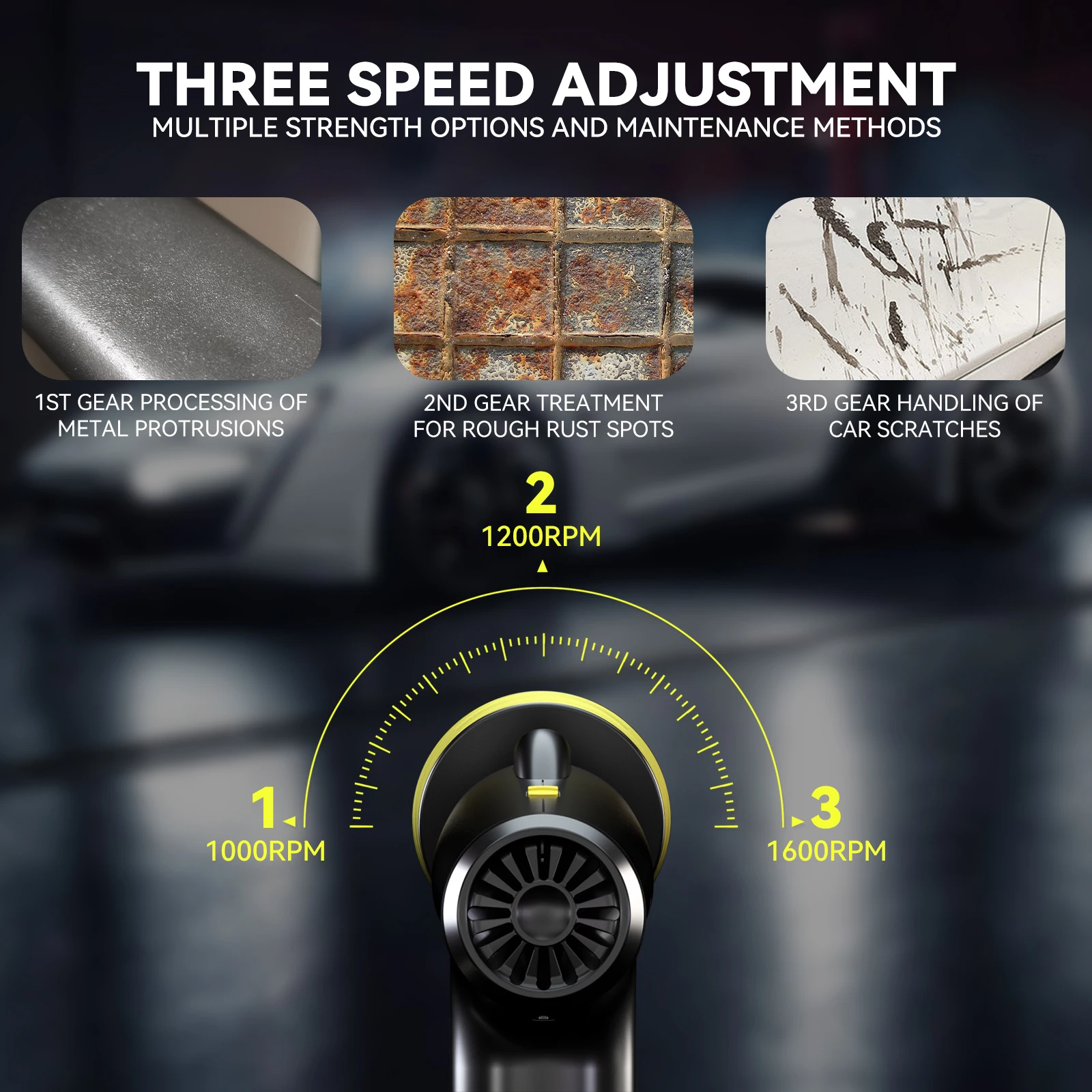 Car Polisher Machine Adjustable Speed Cordless Auto Polish Waxing Machine Car Polishing Wireless Electric Polishing Wax Tool