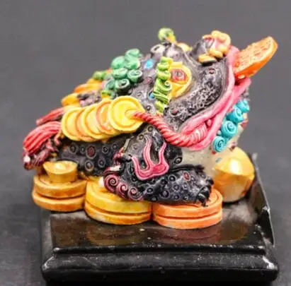 

Китайская антикварная смола WuCai, красочная статуя jinbao