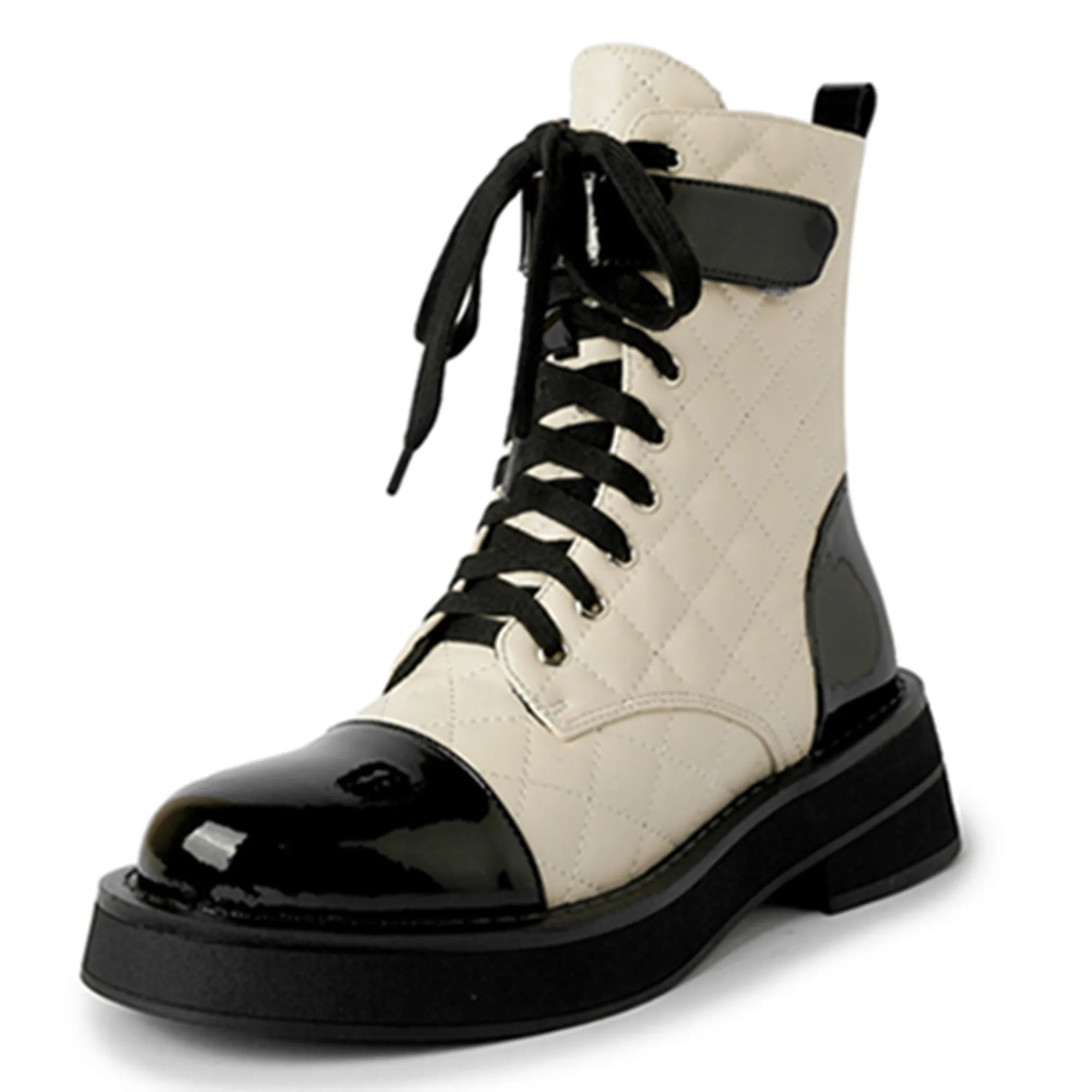 

Hot Basic Women Ankle Boots Winter Genuine Leather Quality Concise Thick Heels Casual Office Lady Working Shoes Woman