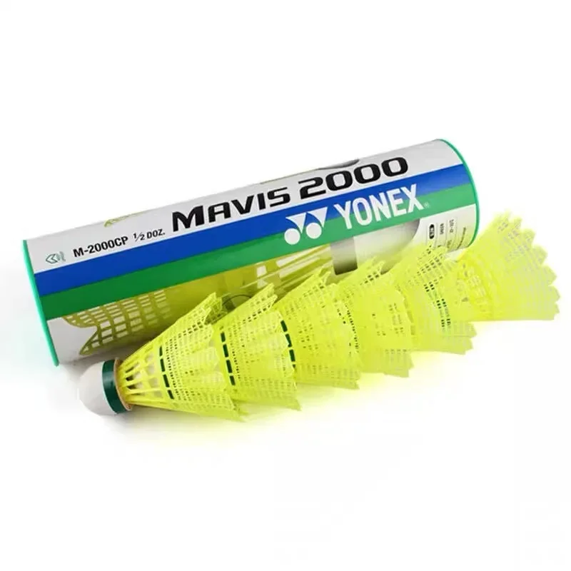 YONEX Mavis 2000 600 500 350 300 Badminton 6 Piece Nylon Ball Fluorescent Ball Competition Badminton Training Durable and Stable