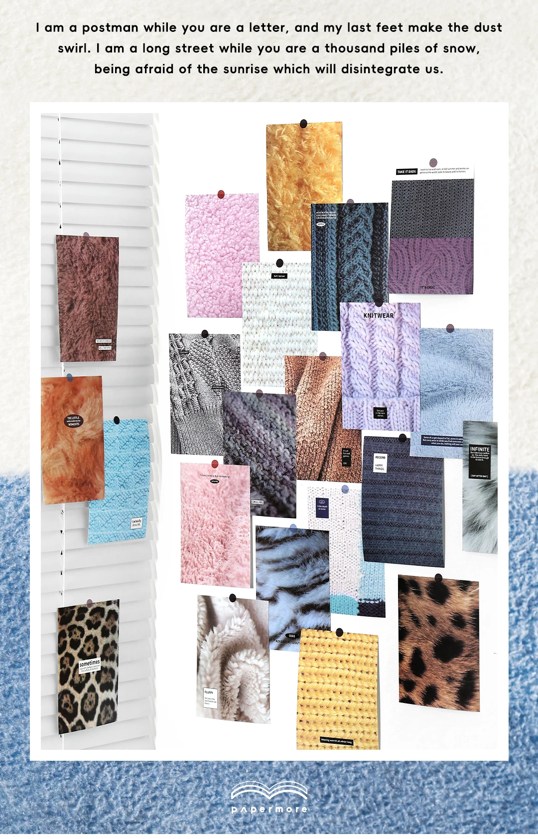 JIANQI 40 Stück Vintage Wollstoff Blumenpapier DIY Scrapbooking Collage Schreibwaren Dekor Tagebuch Bastelmaterial Set – Detail 2
