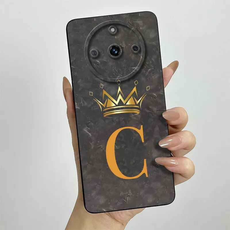 Fashion Crown Letters Shockproof Silicone Phone Case Back Cover