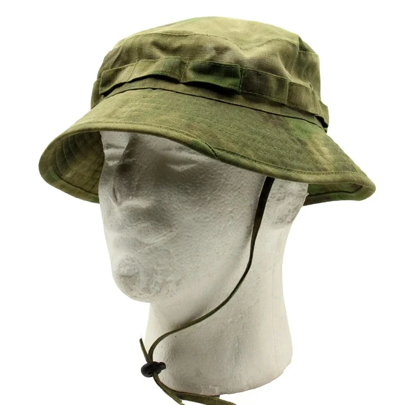 NEW Version Of Short Brimmed Benny Hat, Geely Tactical Camouflage Narrow Brimmed Round Hat, Battle Training Hat