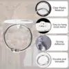 10pcs Self Adhesive Ceiling Hook 2/3cm Hanging Hook with Binding Ring Clear Wall Hook Decor for Christmas Party Kitchen Bathroom 4