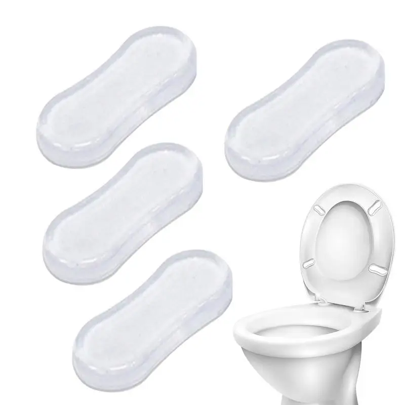 Durable Silicone Toilet Seat Bumper Silicone Rubber Bumpers Toilet Lid Pads Bathroom Replacement Parts Accessories