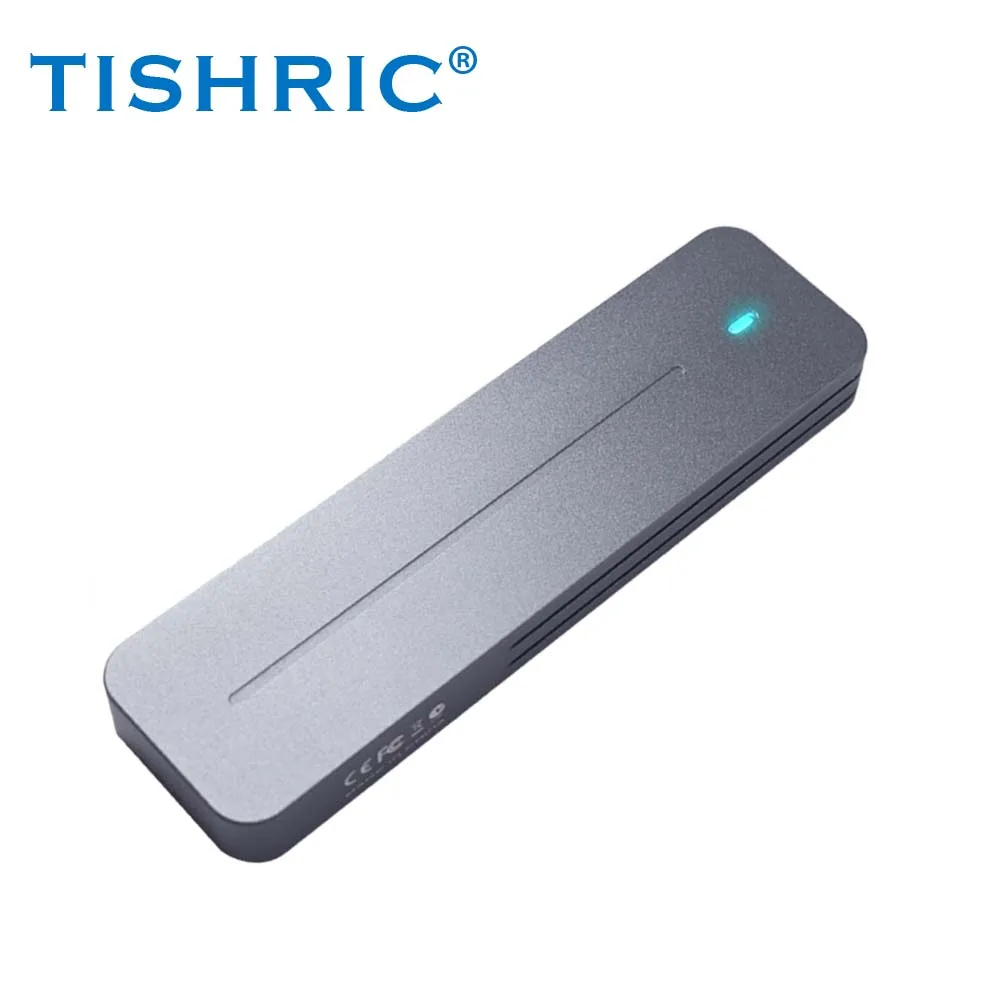 TISHRIC M.2 NVME SSD 케이스 인클로저 SSD NVME M2-USB 3.0 하드 드라이브 인클로저 USB3.1 Gen2 Hdd 케이스 10Gbps(2230/2242/2280용)