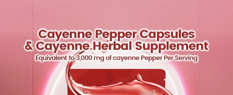 Cayenne Pepper Softgels Supplement, Supports Leg Vein