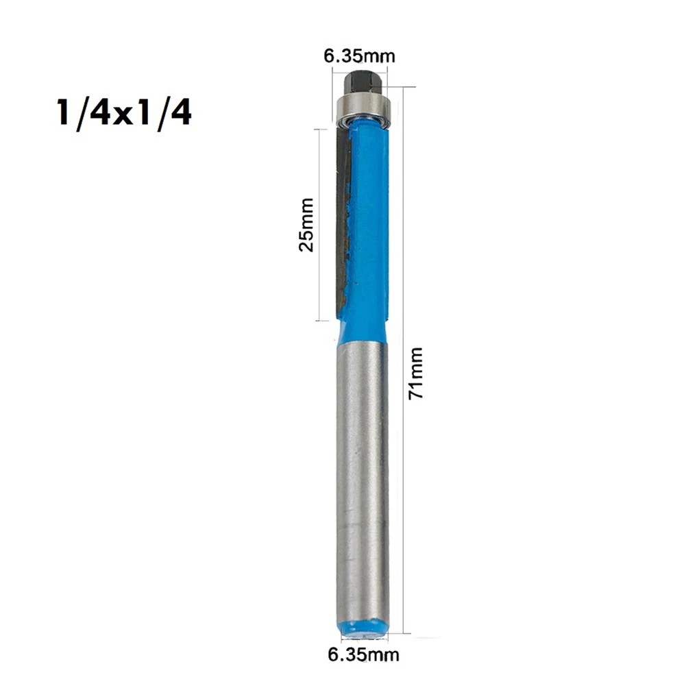 

1PCS Alloy Steel Flush Trim Bit Router Bit Woodworking Milling Cutter For Wood Edge Cutting 6.35mm 8mm 9.5mm 12.7mm End Mill