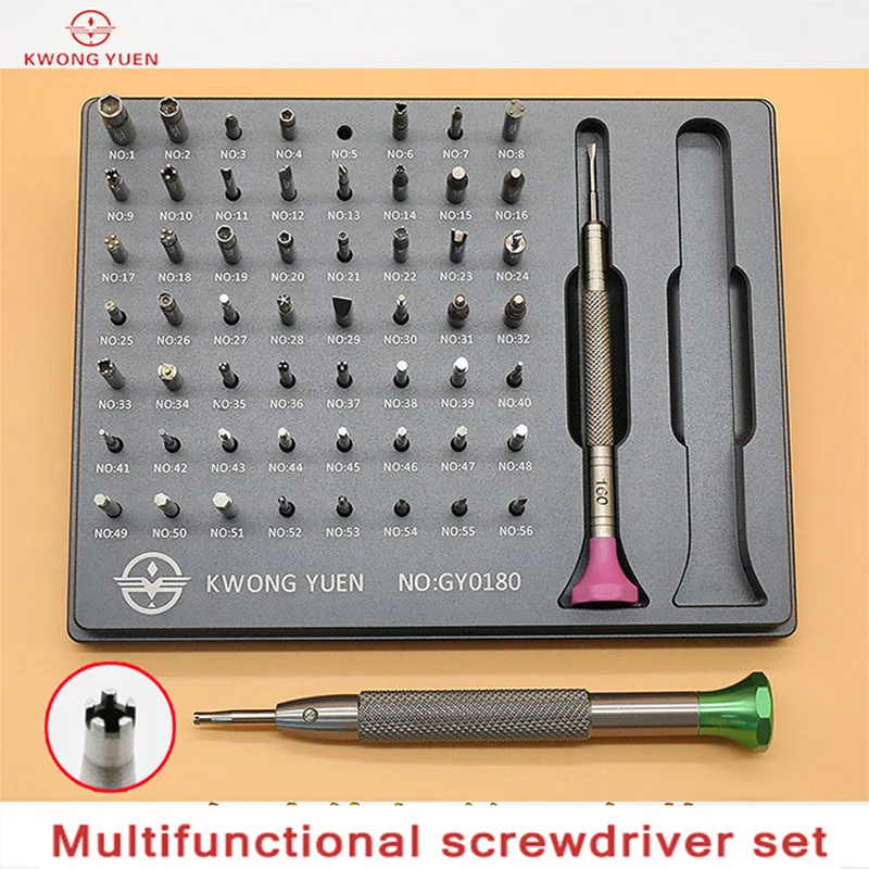 Assortimento di Kit di strumenti per la riparazione di orologi di marca di  vendita calda di 56 punte cacciavite speciale per cacciavite in acciaio  inossidabile per orologiaio - AliExpress