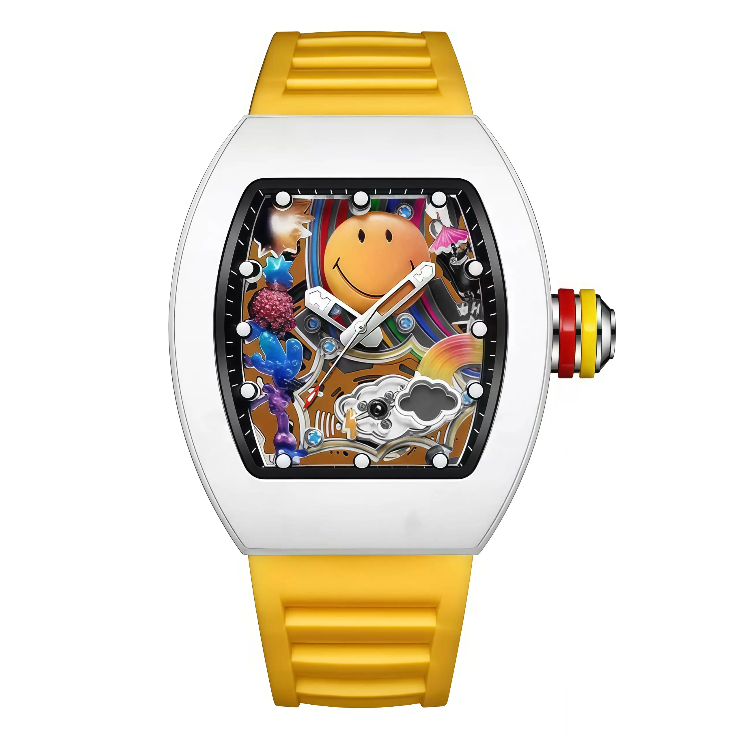 Trendy Unisex Sports Quartz Watch - Fashionable Design with Precise Movement, Ideal for Outdoor Activities and Daily Wear, Stylish Timepiece and Wrist Accessory