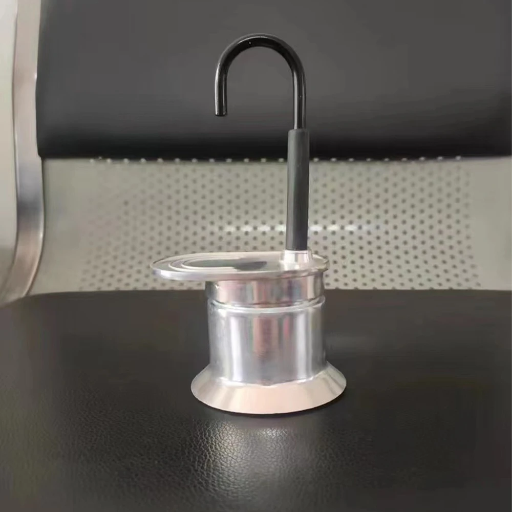 Description Picture 5 of item50ML Aluminum Single Tube Moka Pot 1 Cup Coffee Pot Stovetop Italian Coffee Machine Espresso Utensils Kitchen