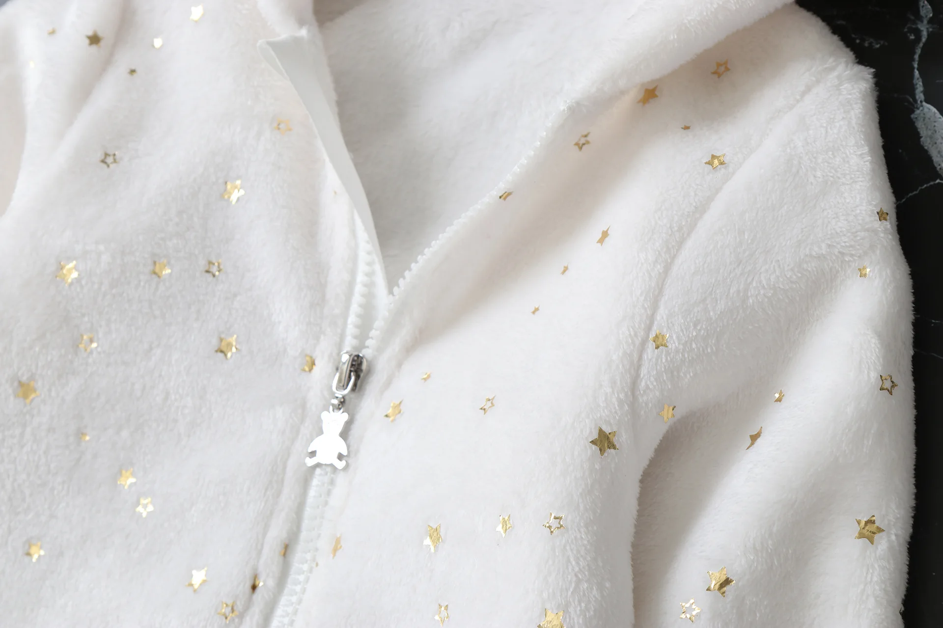 AYNIGIELL Stern Druck Herbst/Winter Mit Kapuze Overall 0-12 Monate Baby Jungen Mädchen Strampler Kleinkind Kinder Overall Baby kleidung – Detail 11