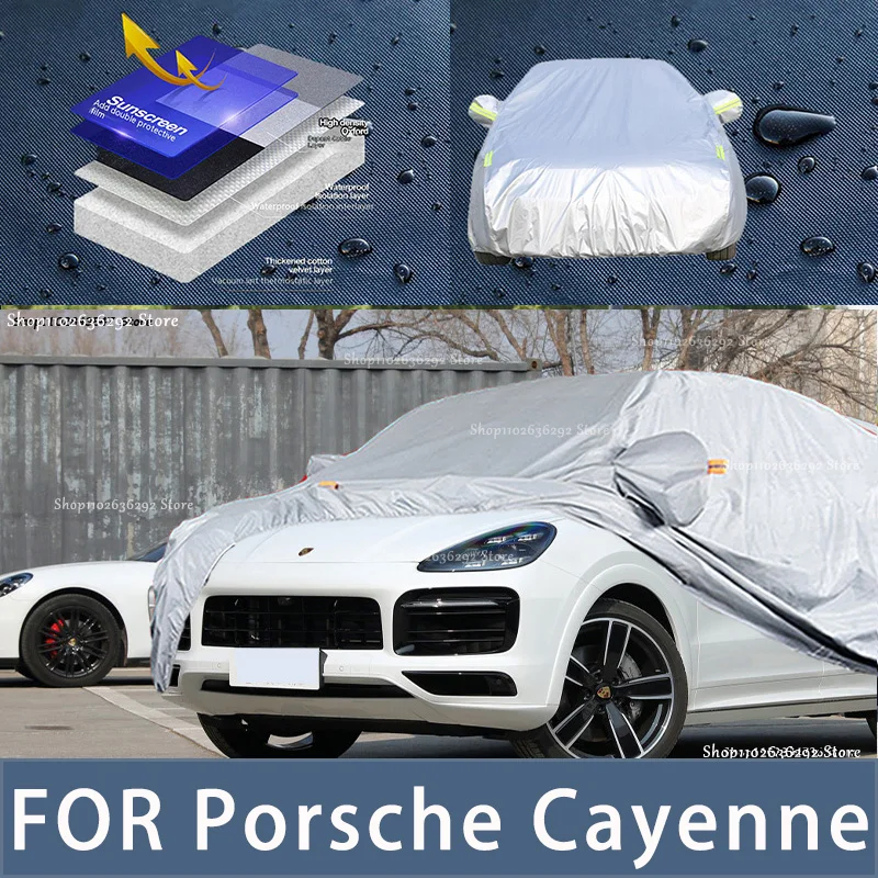 

For Porsche Cayenne Outdoor Protection Full Car Covers Snow Cover Sunshade Waterproof Dustproof Exterior Car accessories