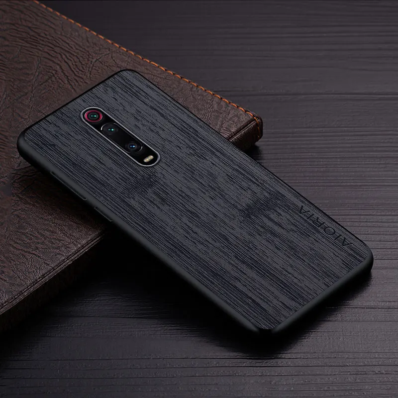 Luxury Bamboo Wood Pattern Leather Case - Premium Cover