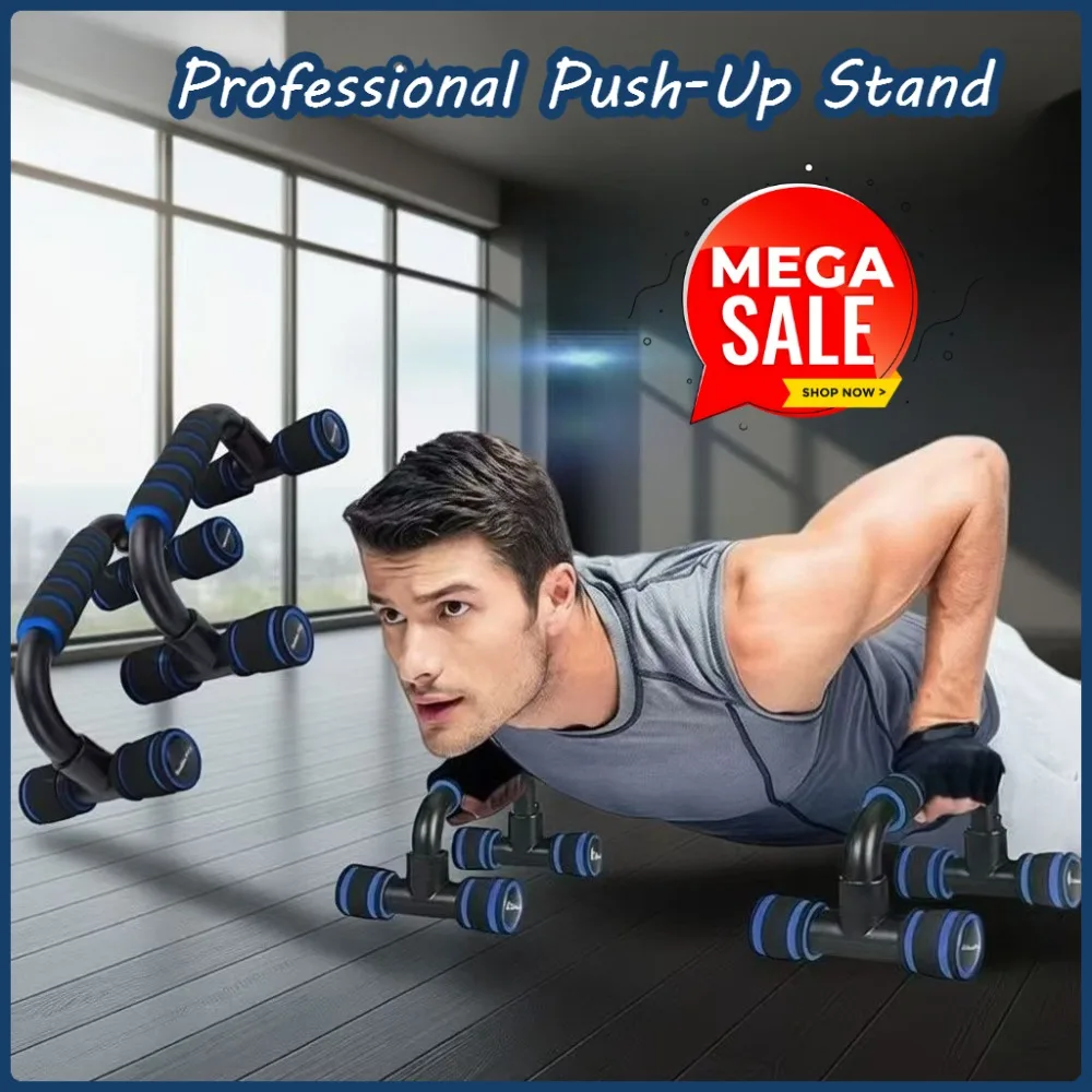 Professional Push-Up Stand Assist Trainer for Chest Muscle Workout Home Use Non-Slip Foam Men's Fitness Equipment