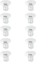 Flange Inserts 13/15/17/19/21mm 10PC,Compatible with Medela/Momcozy/Spectra/YOUHA/XIMYRA S9/S12 24mm Shields/Flanges 1