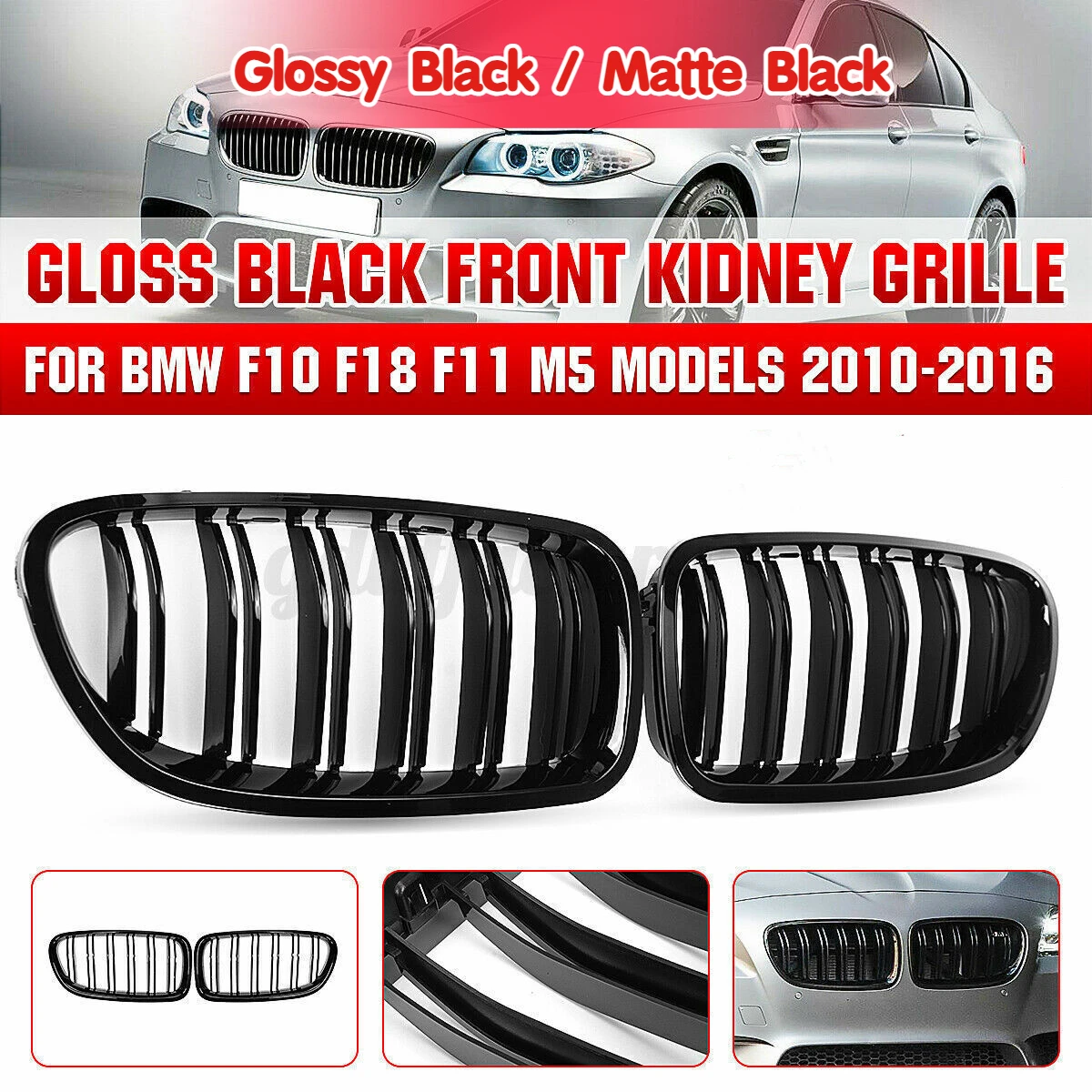 Передняя решетка радиатора автомобиля для BMW 5 серии F10 F11 F18 520d 530d 540i 2010 2011 2012 2013 2014 2015 2016 гоночный гриль
