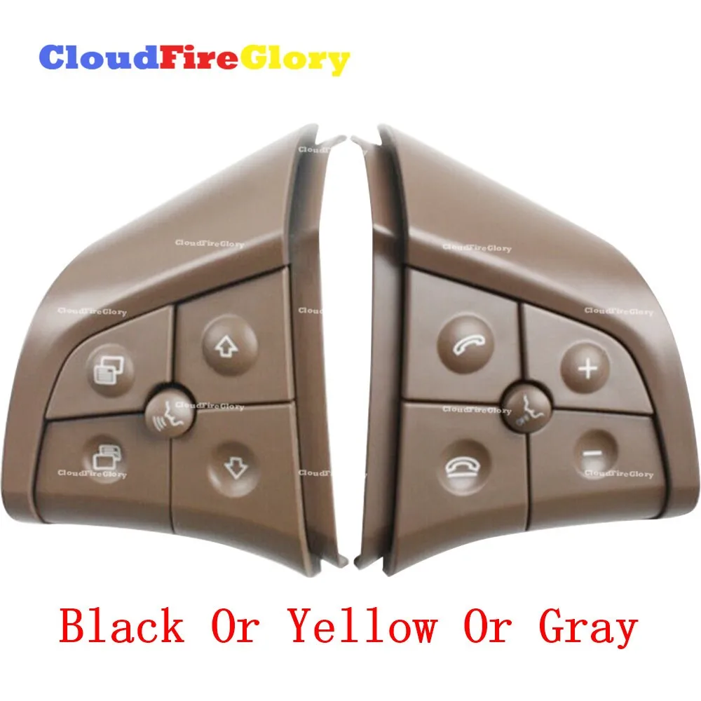 

CloudFireGloryFor Mercedes-Benz W164 W251 W245 2006-2009 Black Or Yellow Or Gray Steering Wheel Switch 5 Button 1648200010