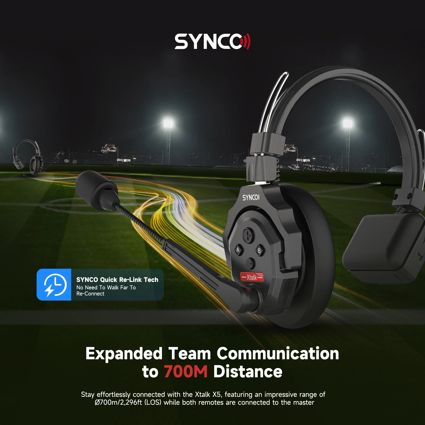 Xtalk 2.4G Wireless Intercom System X1 X2 X5 MasterFree Noise reduction Intercom