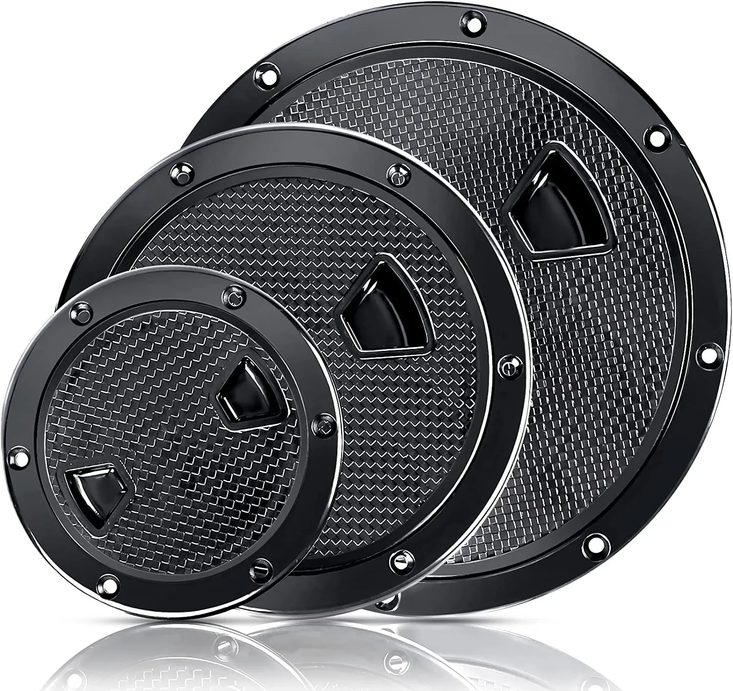 Boat Accessories marine accessories Boat Hatch 4" 6" 8" ABS Round Non Slip Inspection Hatch w/Detachable Cover for Marine Yacht