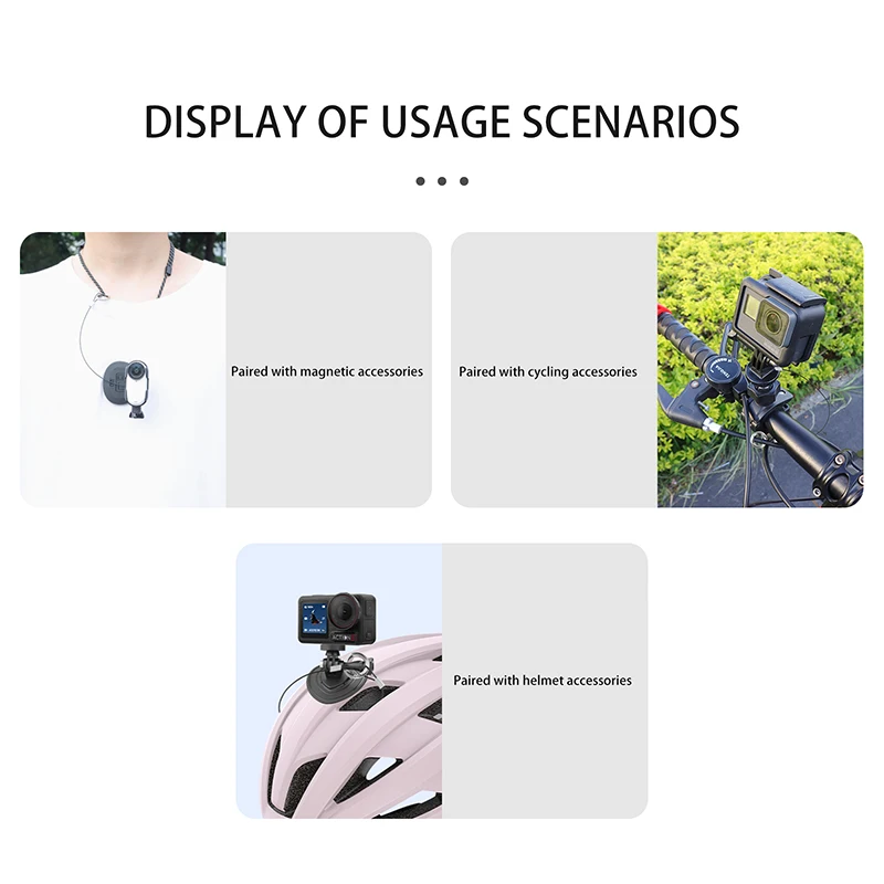 Universal Action Camera Neck Strap with Anti-Lost Safety Wire Rope
