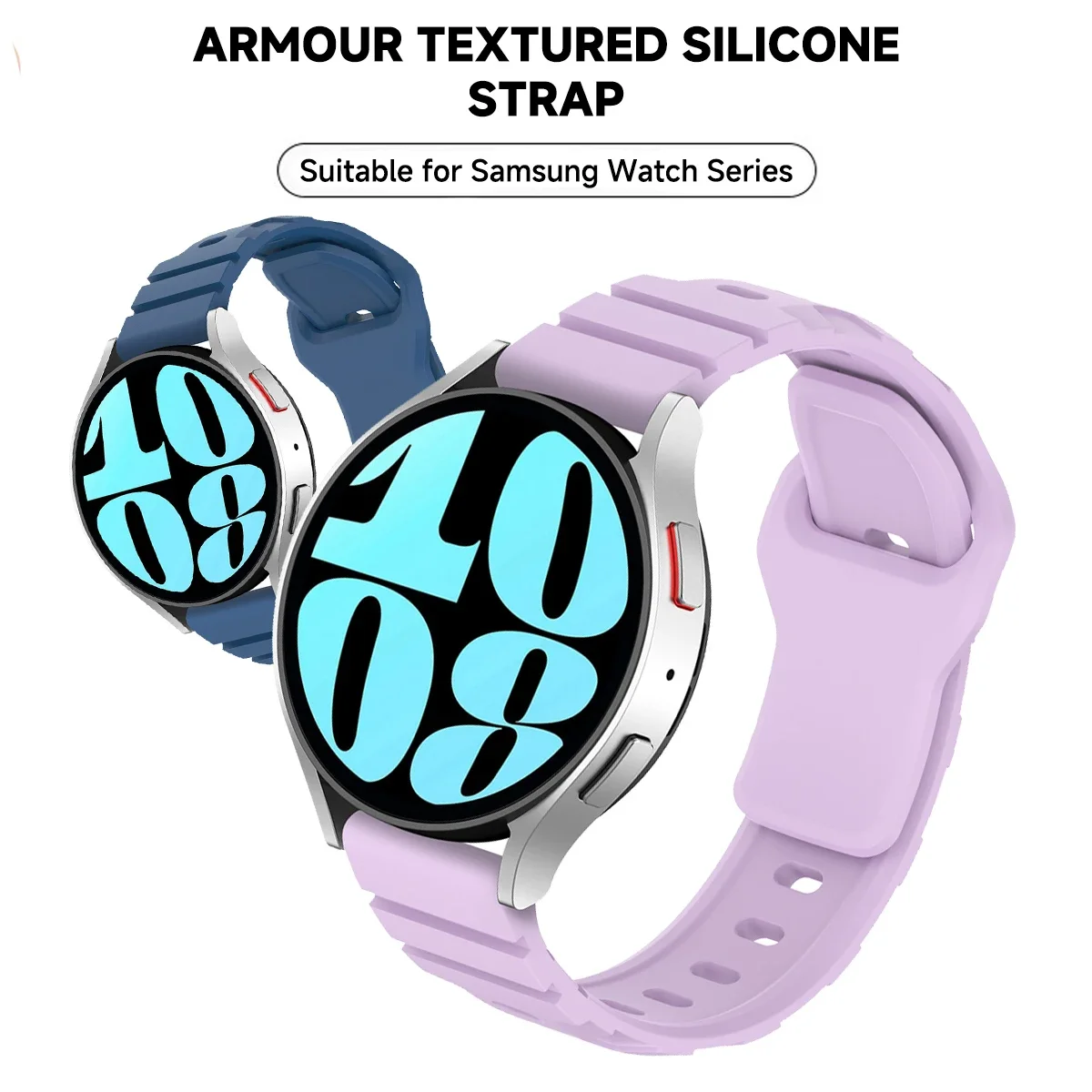 Silicone Replacement Watch Strap - 18mm, 20mm, 22mm - Various Sizes and Styles