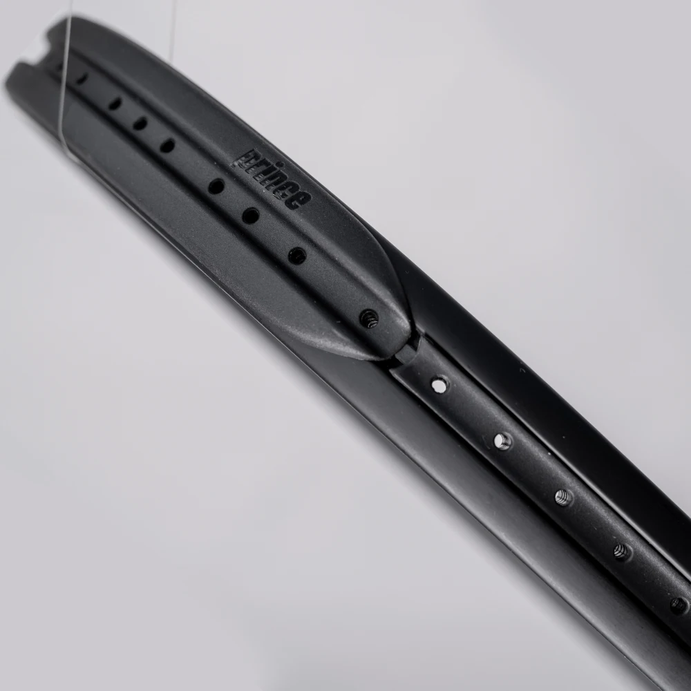 prince All-black racket G2 307g Shockproof Carbon Fiber Tennis Racquet Light-Weight Fast Control Intermediate Players