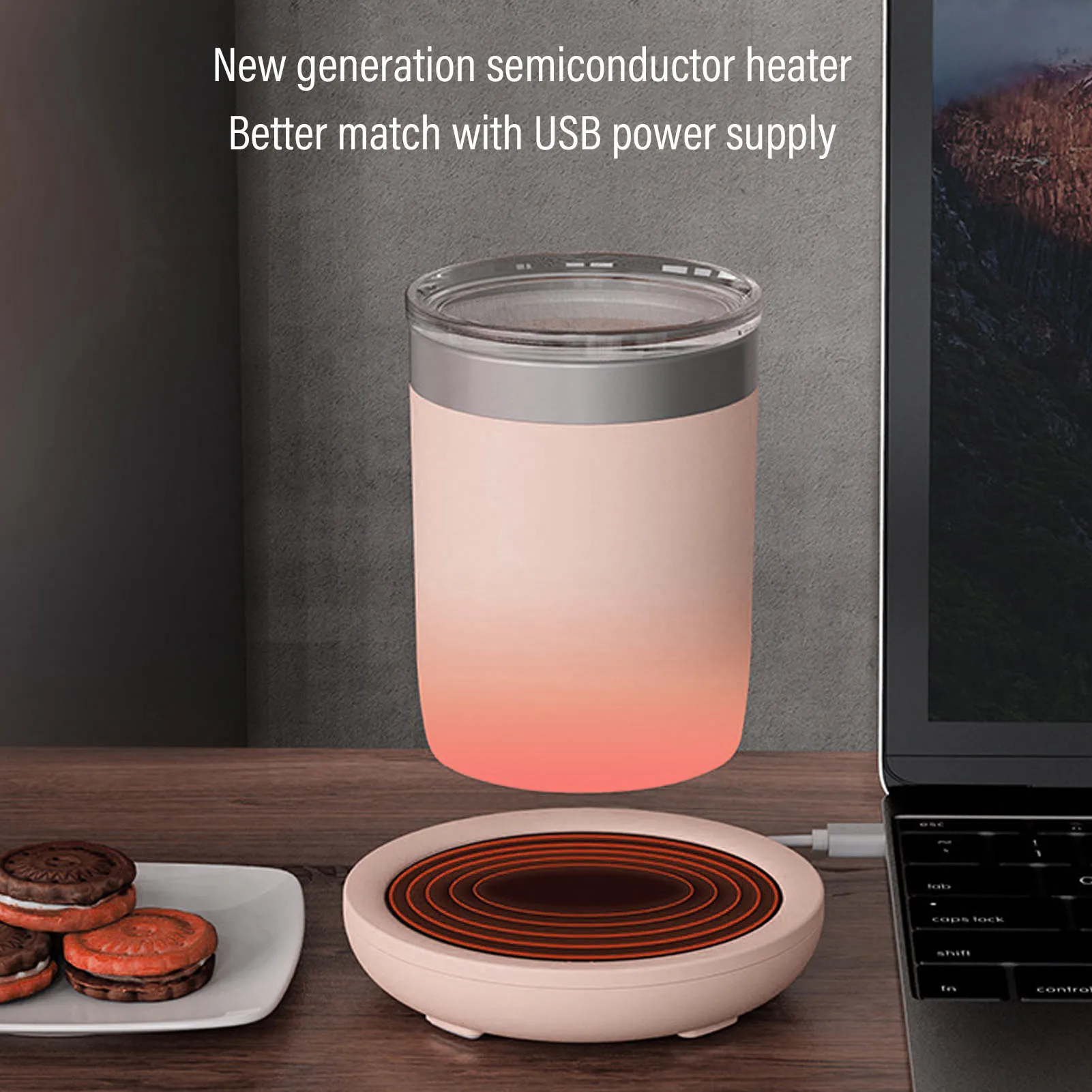 Mug Warmer USB Cup Heater Electric Coffee Milk Tea Water Heating Pad Thermostatic Coasters Cup Warmer for Home Office Mug Heater