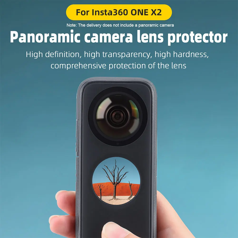 

Экшн-камера Профессиональная защита объектива Набор клейкий анти-столкновения покрытые аксессуары водонепроницаемый легко установить для Insta360 One X2