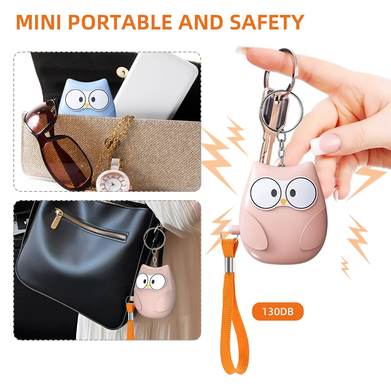 Outdoor personal portable alarm with pull ring women's anti wolf alarm self-defense call for help