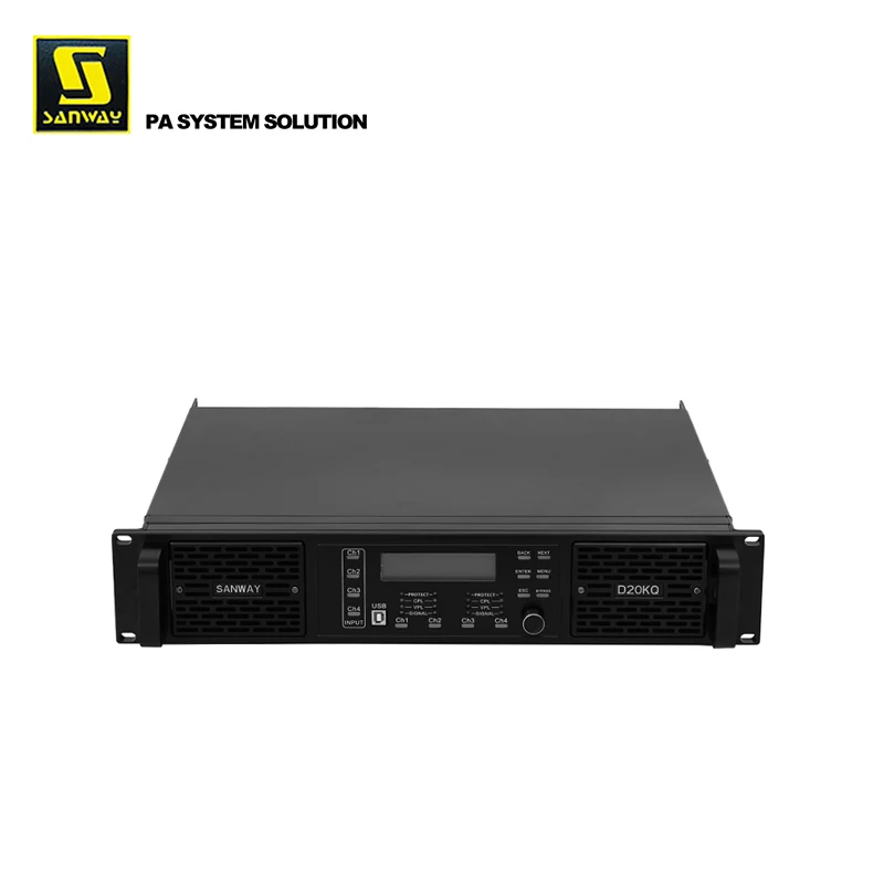 

D20KQ FP20000Q Sanway 4-канальный Профессиональный усилитель мощности DSP