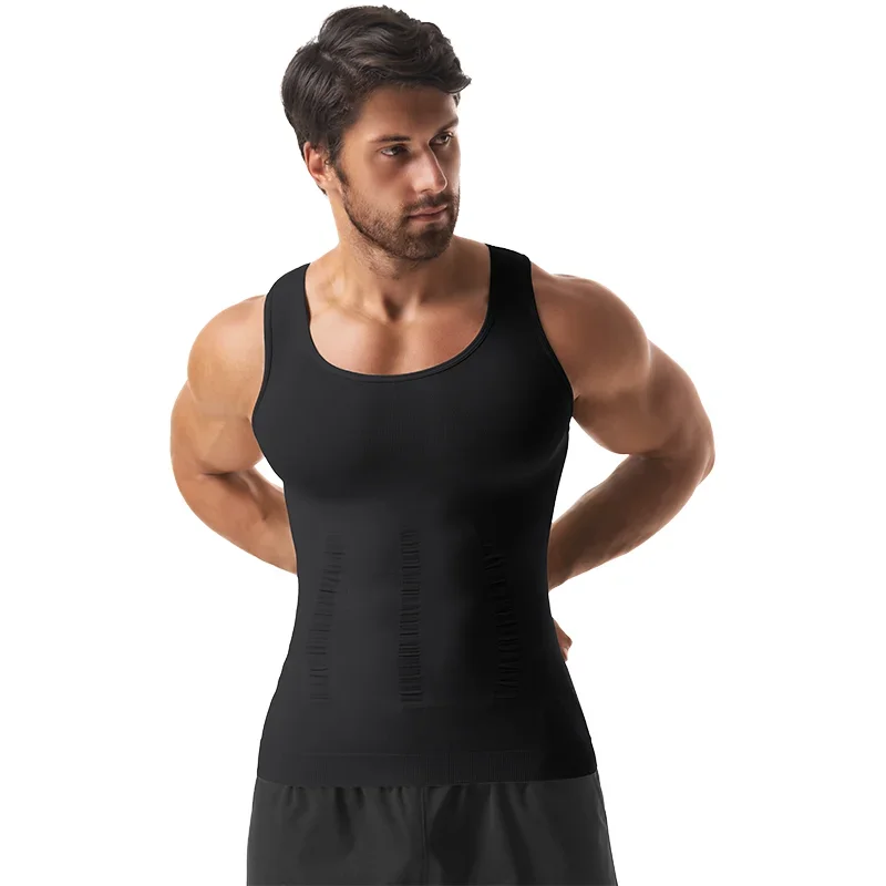 Model wearing compression tank top