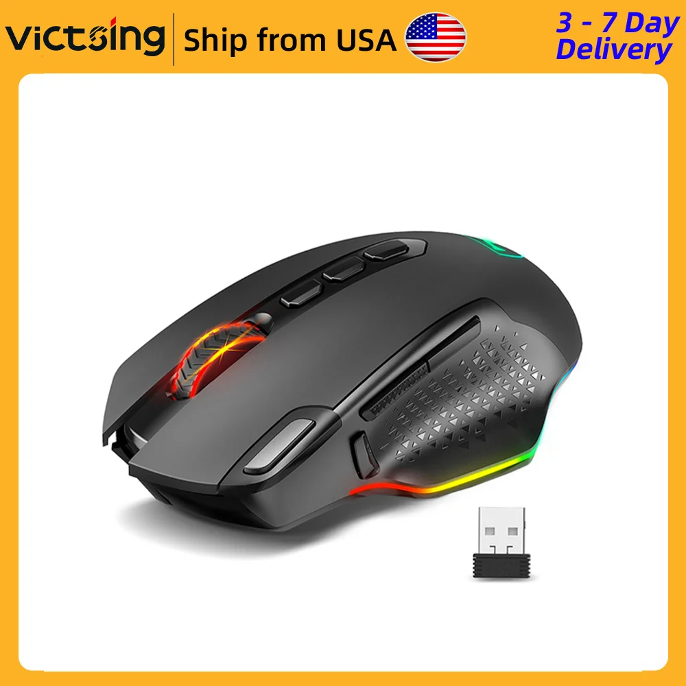 VicTsing PC282 10000 DPI Wireless Gaming Mouse Rechargeable Ergonomic