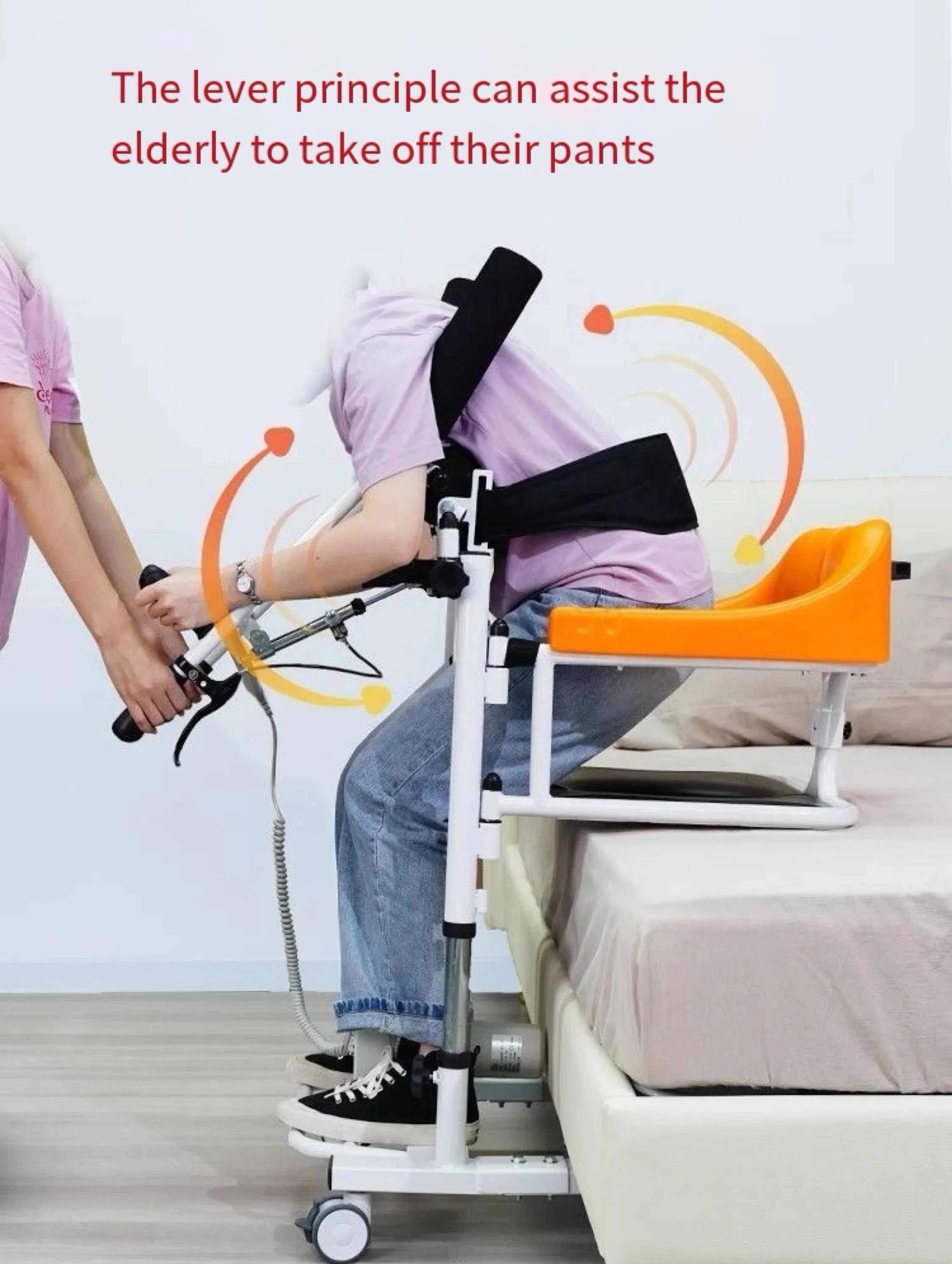 Multifunctional Paralysis Patients Bedridden Elderly Electric Lifting Nursing Specific  Toilet Chair Shifting Machine 3