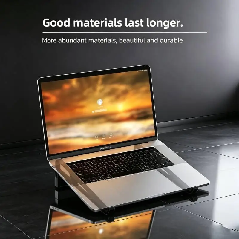 Adjustable Folding Laptop and Tablet Stand with Heat Dissipation