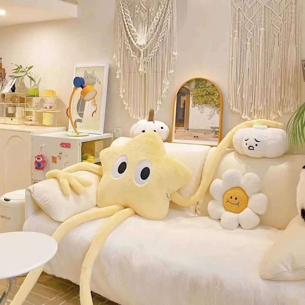 Plush Toys Long Legs Star Pillows Headrests Pillows Sofas Photography Ornaments Girlish Hearts Birthday Gifts