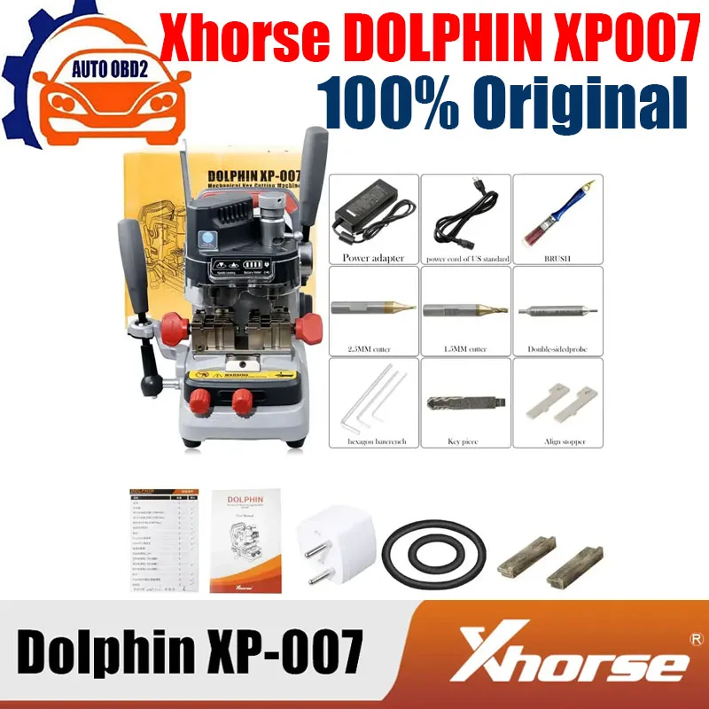 

Xhorse Condor DOLPHIN XP007 XP-007 Manually Key Cutting Machine for Laser Dimple and Flat Keys