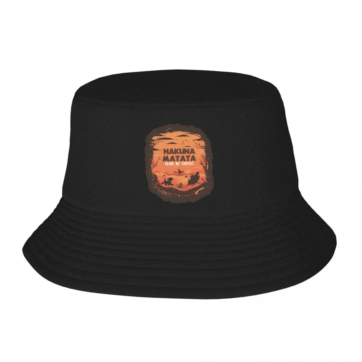 

Hakuna Matata 2 Bucket Cap Summer Fisherman Caps Outdoor Sport Beach Sun Fishing Hat Girl Boy Funny Print Bob Panama Hat