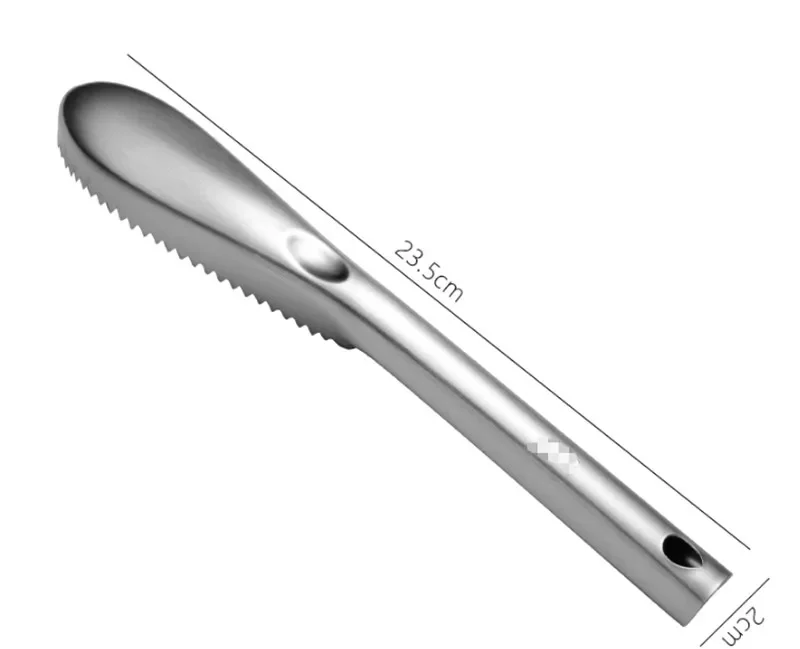 Fish Skin Brush Stainless Steel Scraping Fish Scale planing Brush Graters Fast Remove Cleaning Peeler Scaler Scraper