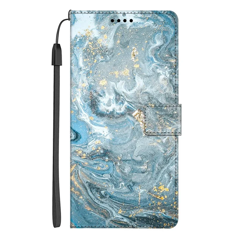 Elegant Marble Flip Leather Wallet Phone Case