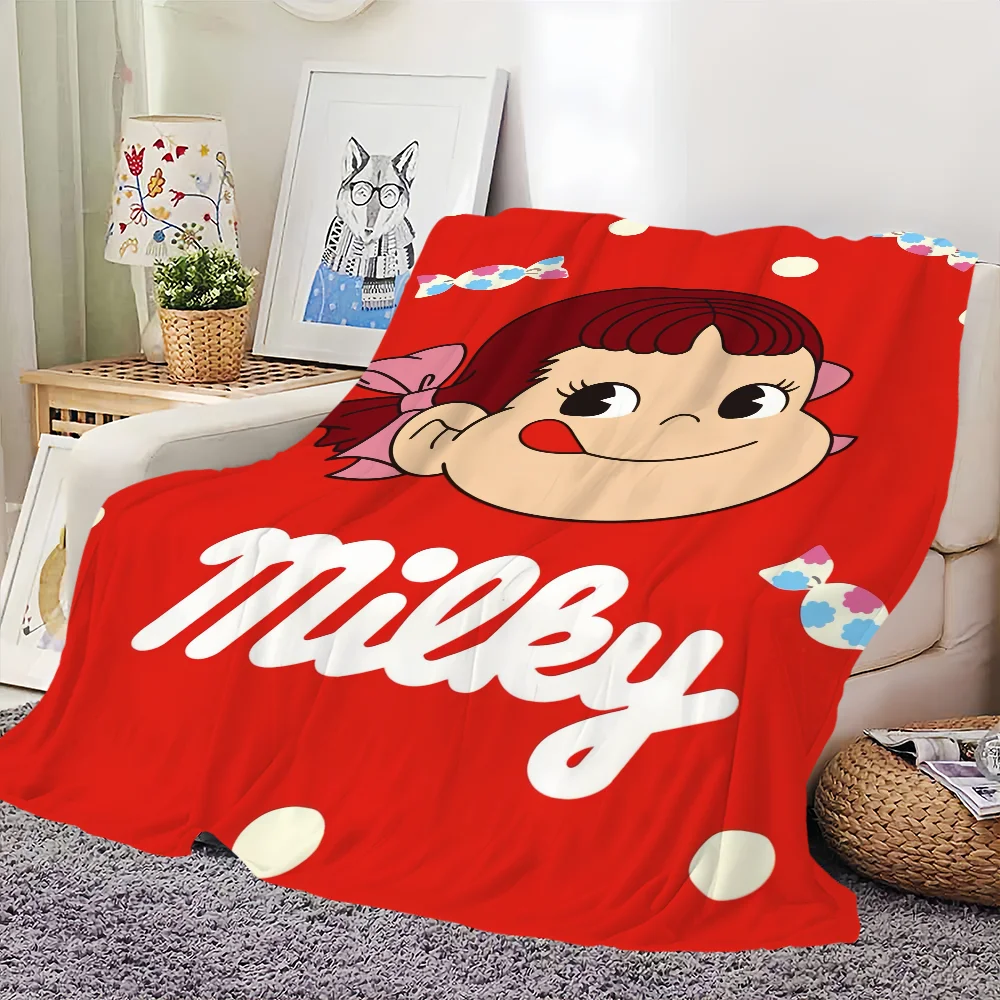Cute Fujiya P-Peko Chan Blanket Skin friendly comfort warm soft plush blanket suitable sofa living room office bedroom 3