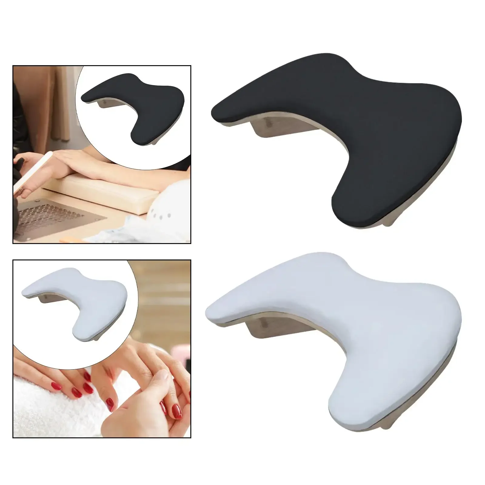 PU Leather U Shape Arm Rest Detachable Stand for Acrylic Nails Women Butterfly Nail Art Hand Pillow Nail Hand Rest Manicure Tool