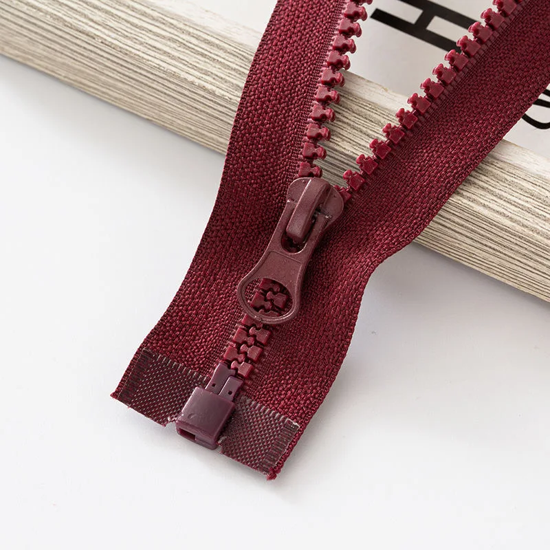 Resin Open-End Zipper for Garment Sewing and Accessories